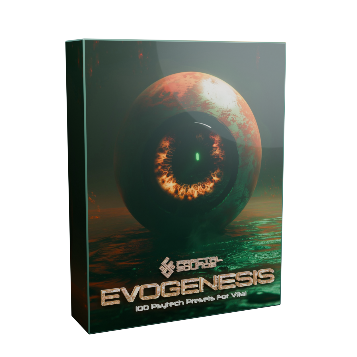 Evogenesis psytech presets for Vital 3D product box