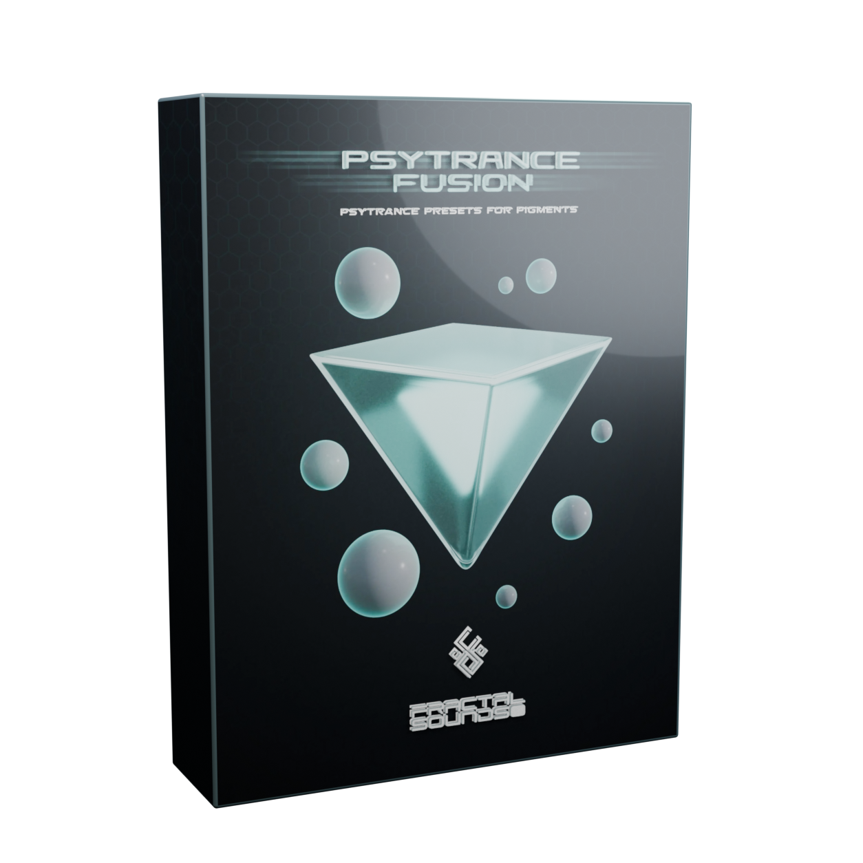 Psytrance Fusion Vol. 1 for Pigments 3D product box